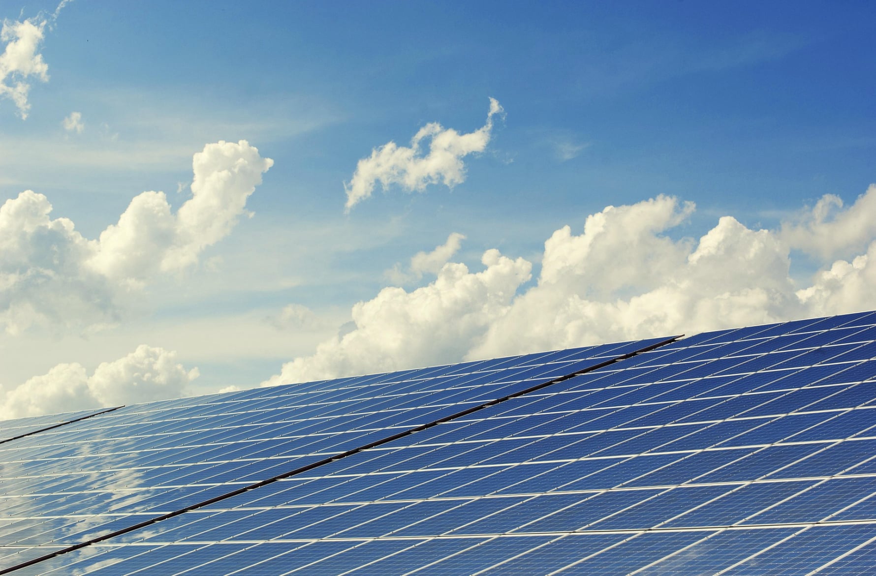 Campo de paneles solares